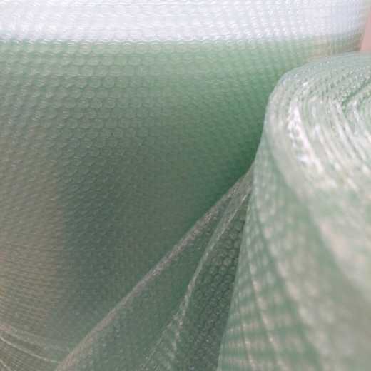 Detalhe do rolo de plástico bolha